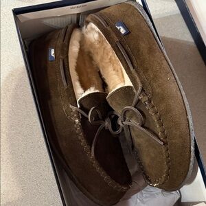 Vineyard Vines Men's Dark Brown Suede Loafers